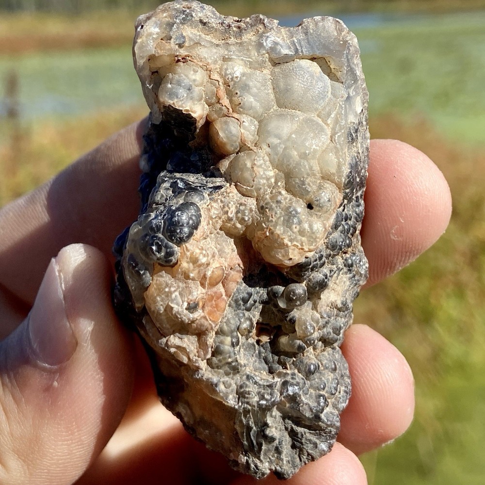 Interesting Botryoidal Chalcedony Crystal Specimen 2.38 Oz
