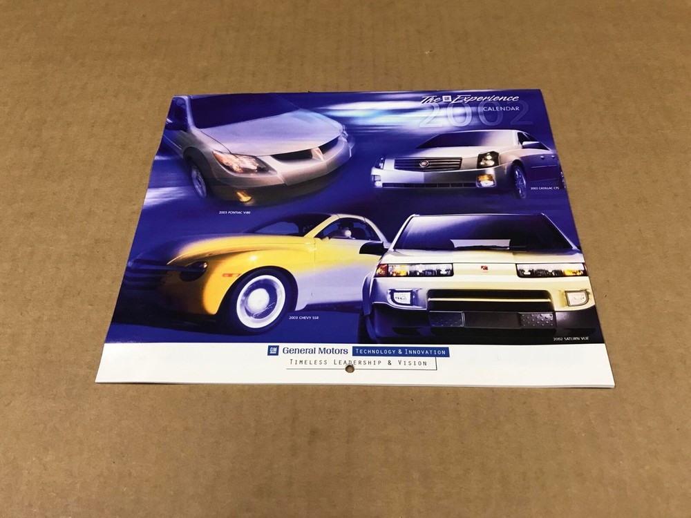 2002 The GM Experience General Motors Technology & Innovation Calendar