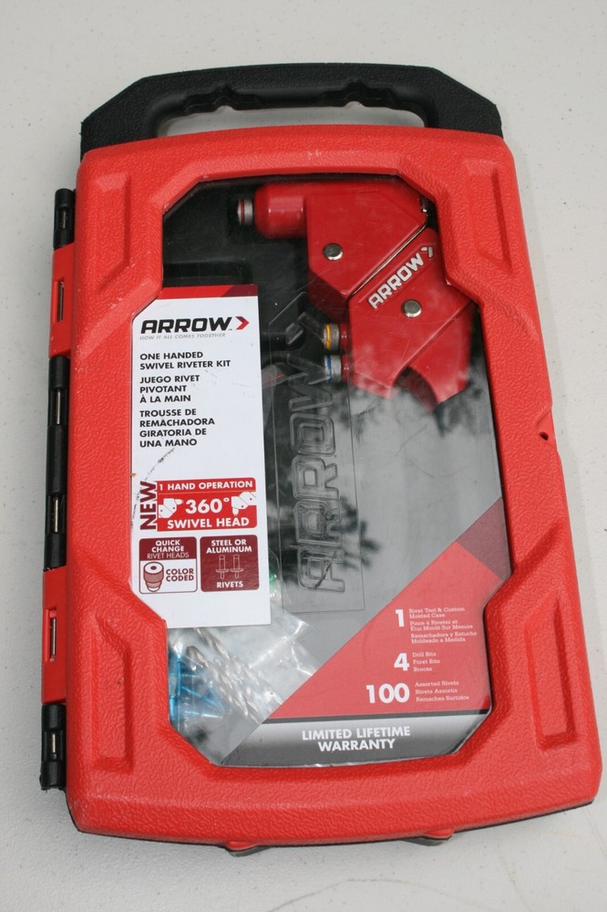 ARROW ONE HANDED SWIVEL RIVETER KIT  *New and Complete*