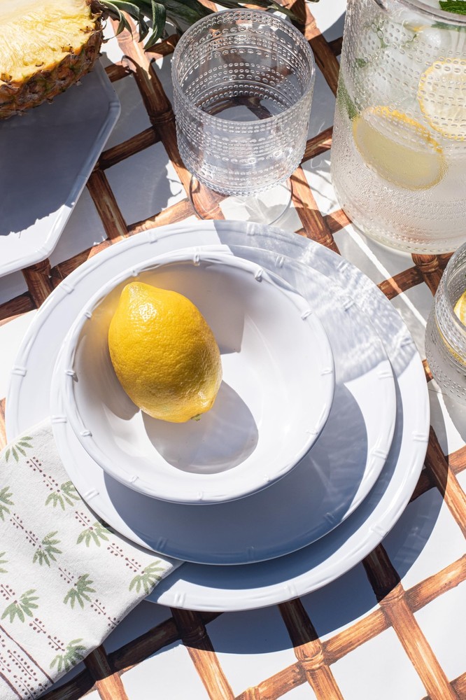 BEADED DRINKWARE PITCHER CLEAR