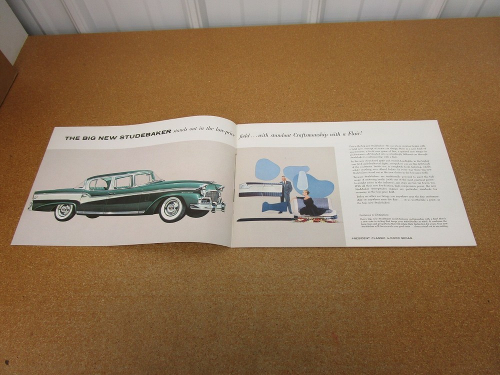 1956 Studebaker Hawk President Commander sales brochure BIG 20 pg ORIGINAL