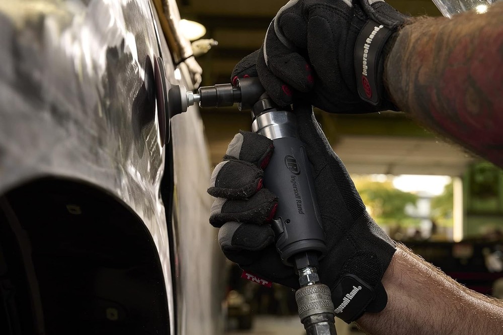Powerful 302B Pneumatic Die Grinder - Variable Speed & Rear Exhaust for Comfort