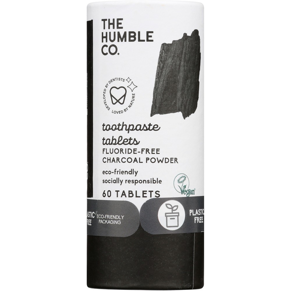 The Humble Co Toothpaste Tablets Charcoal Fluoride Free 60