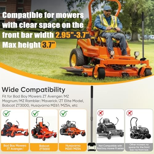 Mower Mount Assist Handle, Adjustable Grab Bar Zero Turn Mower Accessories,