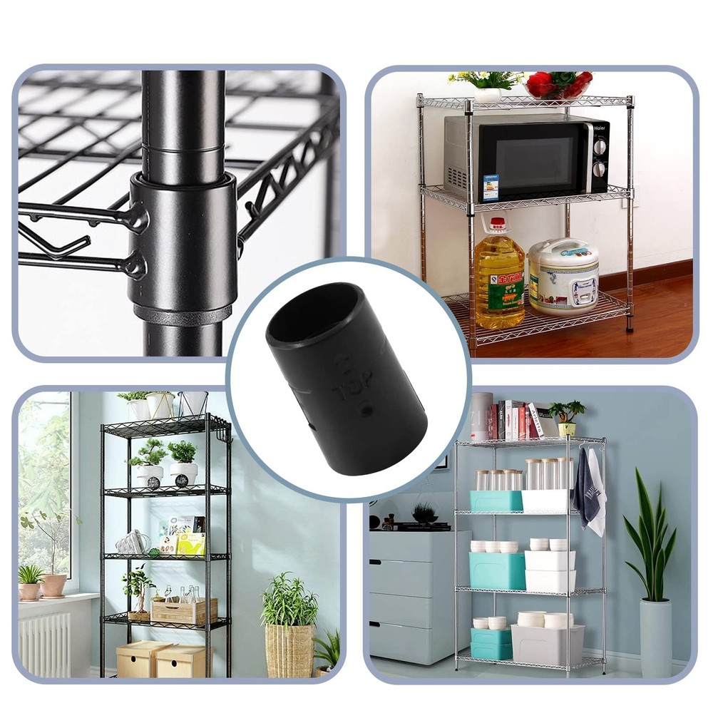 Bivethoi 72 Pack Wire Shelf Clips for 1 Inch Post, Split Shelving Sleeves Rep...