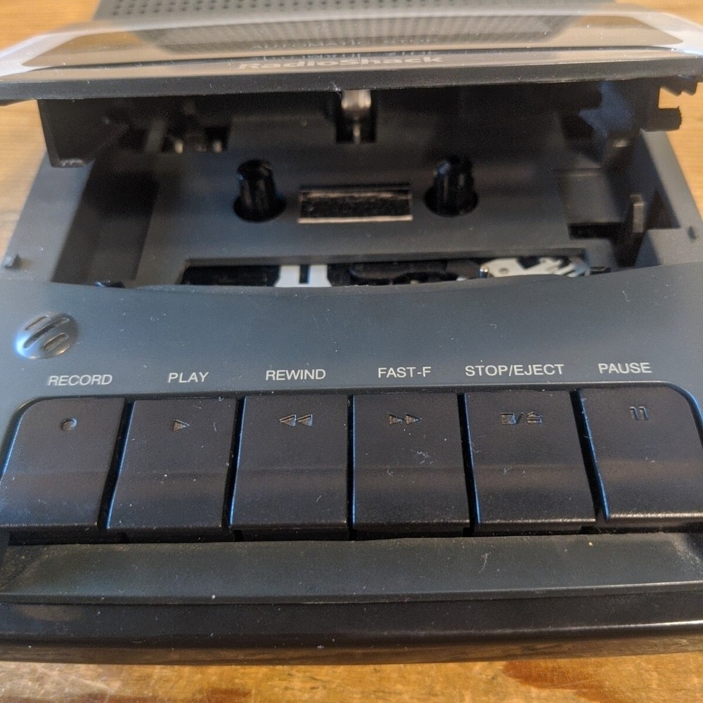 RadioShack Desktop Cassette Recorder Model CTR-111 In Box Great Condition Retro!