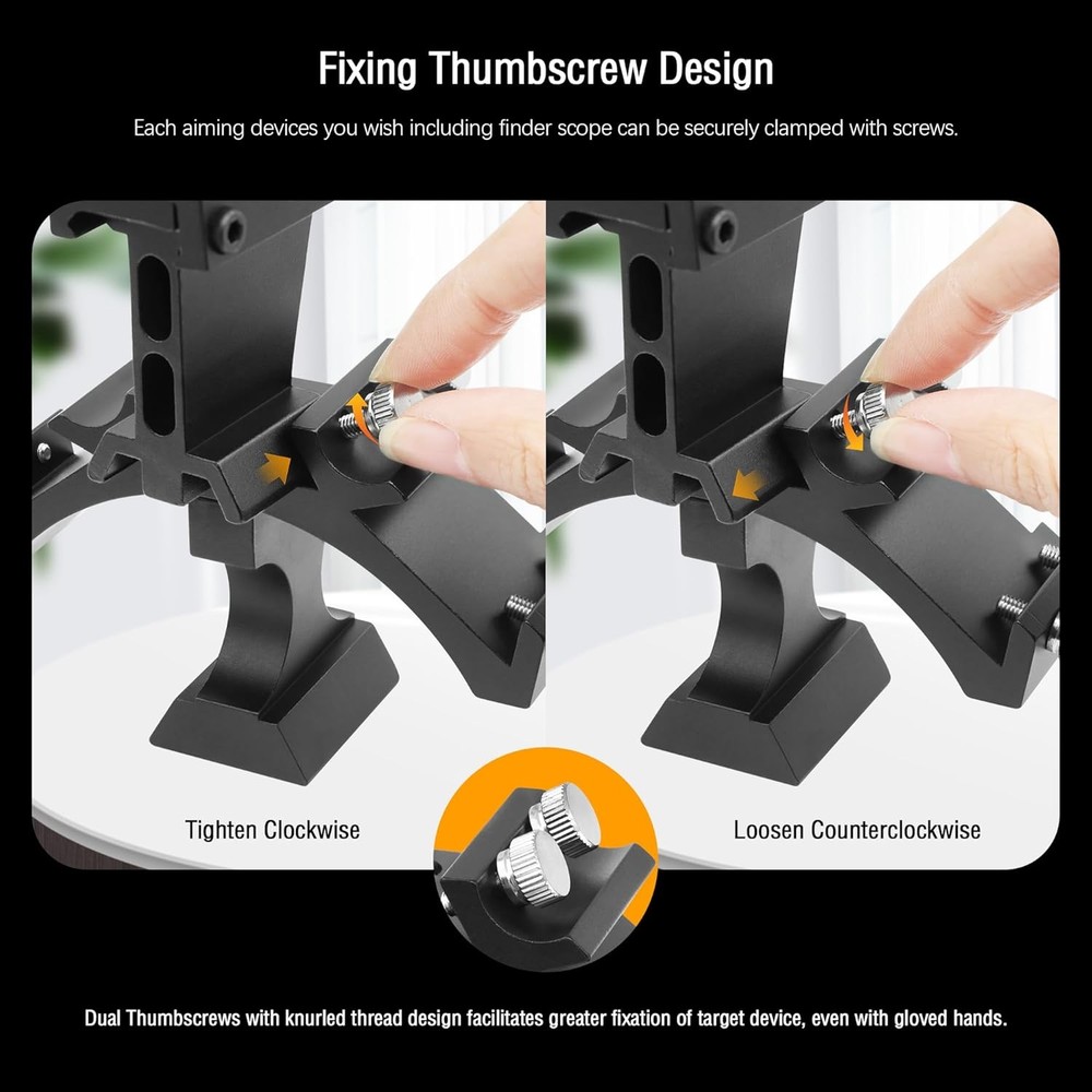 Telescope Finder Scope Mounting Bracket with Tripod Support