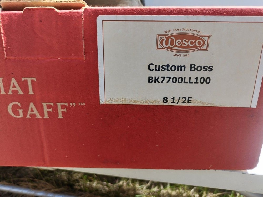 WESCO Boots Suede Black Boss Engineer Boots Size 8.5E