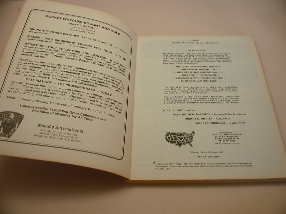 Book 2,221 – Clock Identification and Price Guide Book 3