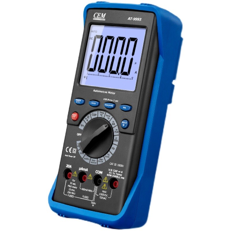 CEM AT-9995 Professional Automotive DMM with USB Interface LCD Display ✦KD
