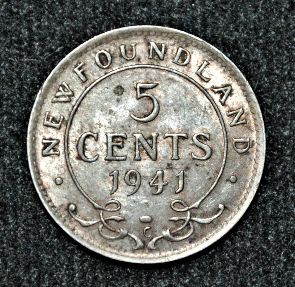 1941-c Newfoundland 5 cents