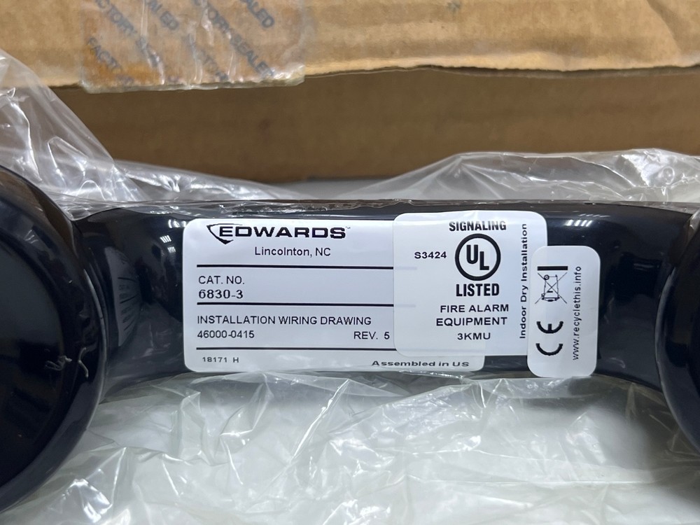 Edwards 6830-3 - Portable Telephone Handset