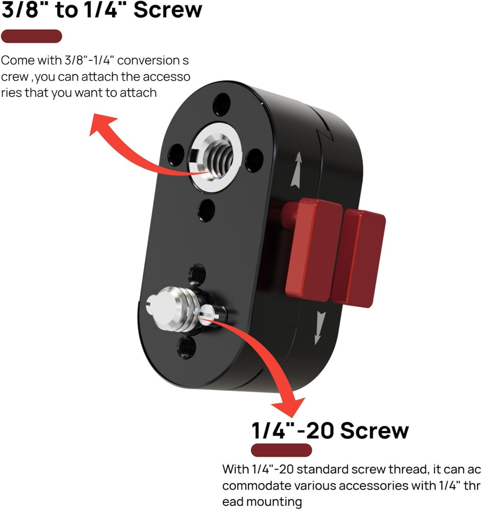 Mini Lock Quick Release Plates,Quickly and Securely Attach and Detach Accessori