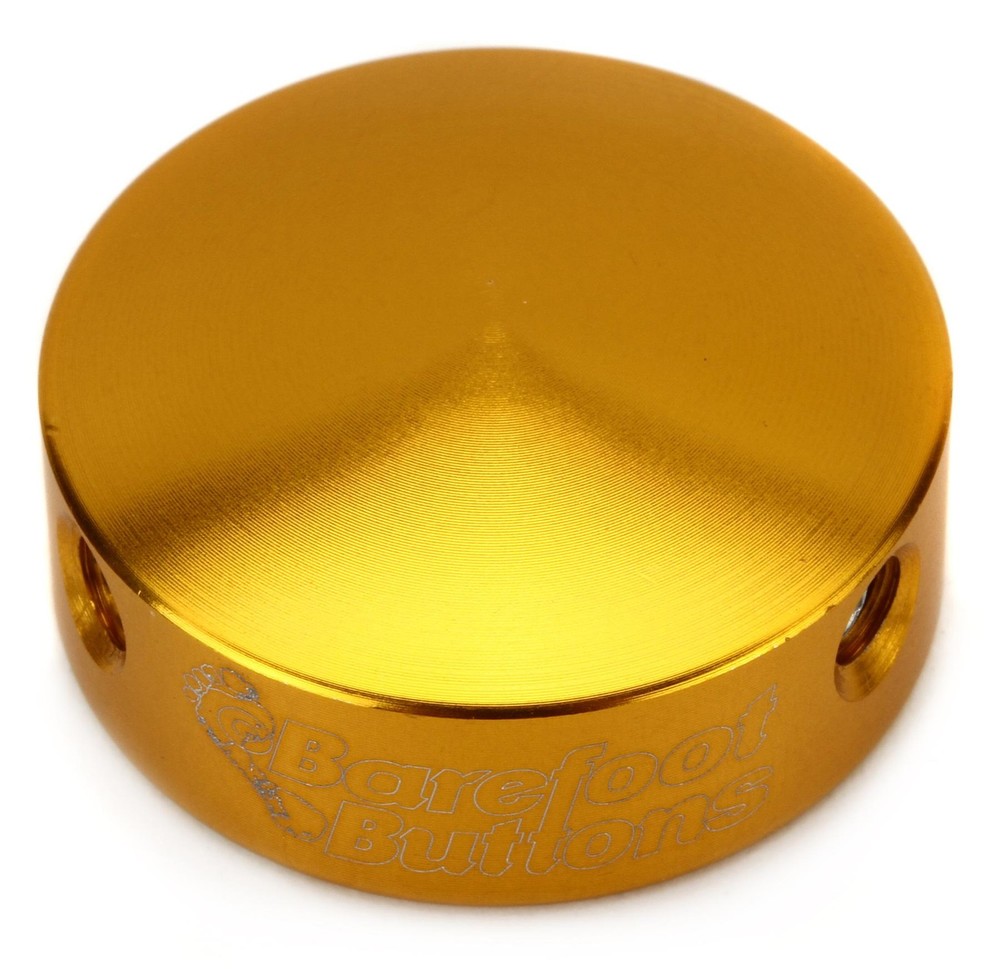 Barefoot Buttons V1 Standard Footswitch Cap - Gold (5-pack) Bundle