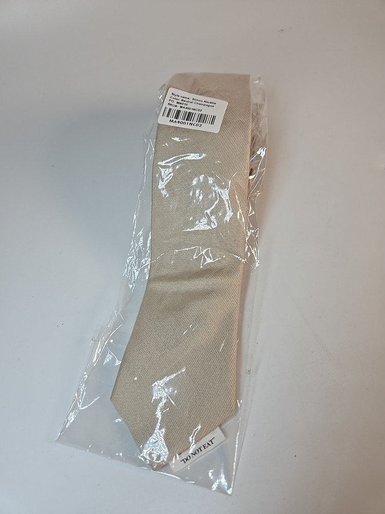 Birdy Grey Simon Champagne Polyester Blend Neck Tie Mens