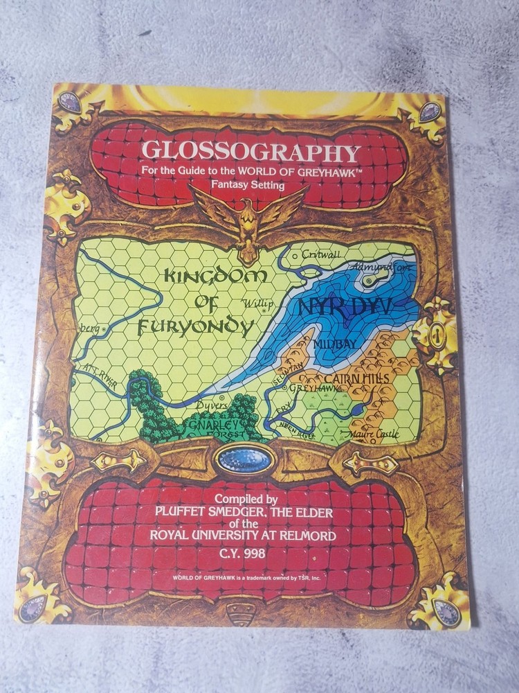 Greyhawk World Fantasy Game Glossography Reference Guide C.Y. 998