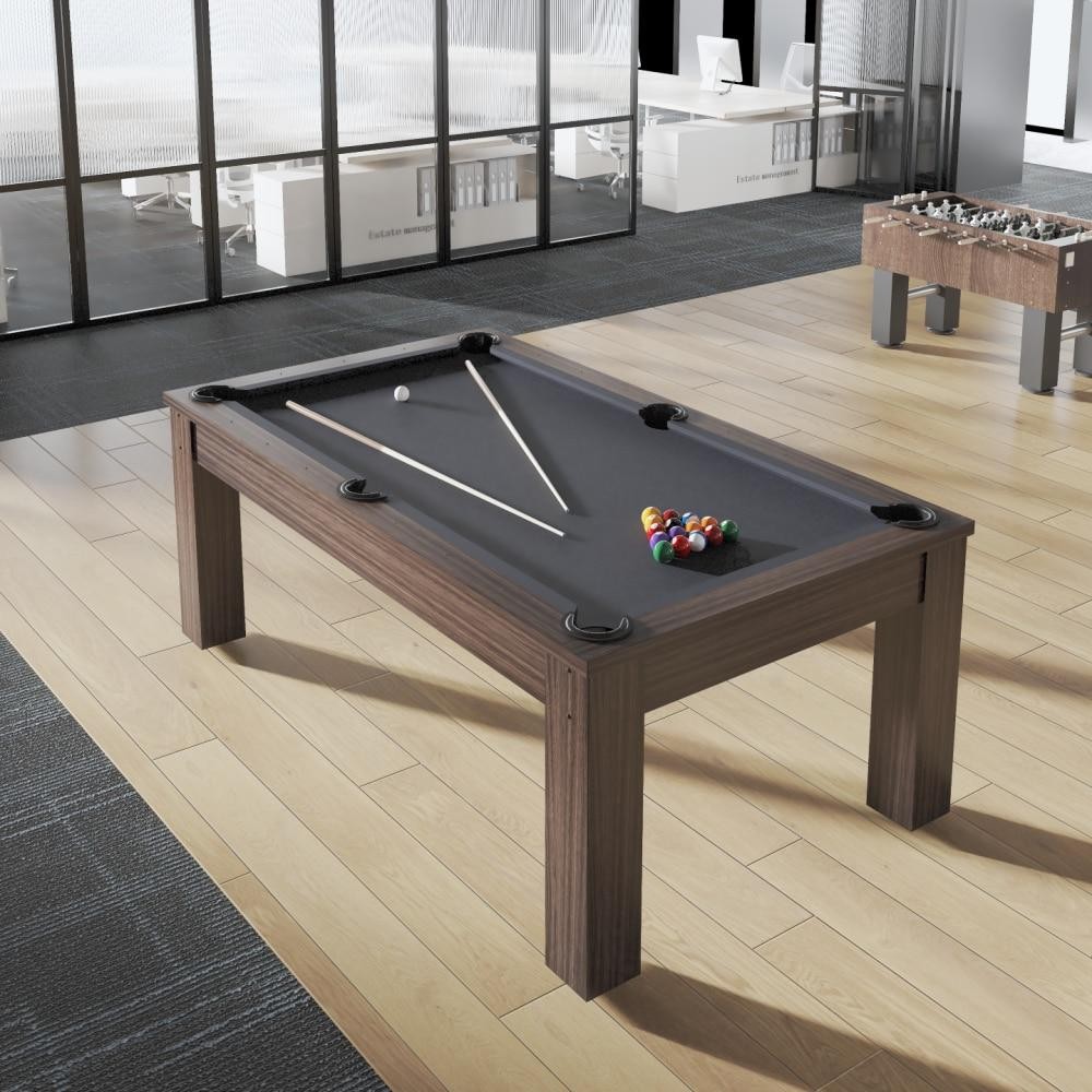 7ft 3-in-1 Multi-Functional Pool Table with Benches (Ping Pong Table)