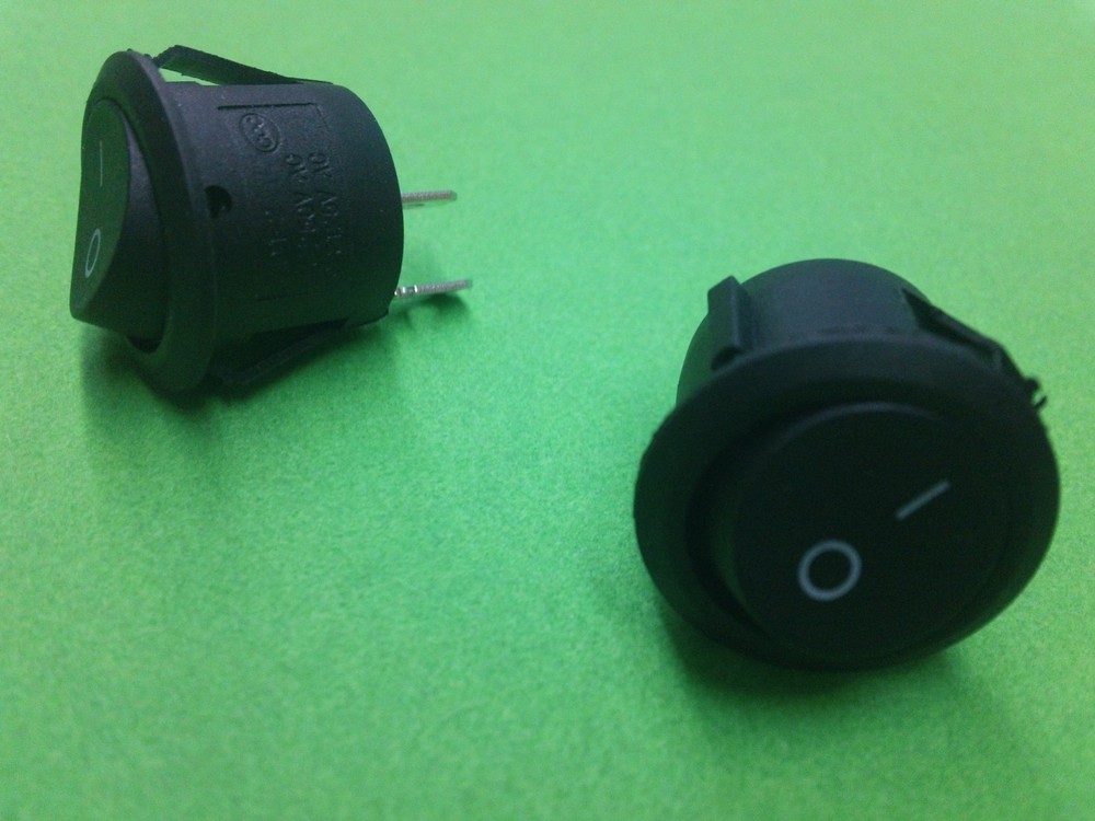 2 pack ----- Electronics Supply SWITCH --- SPST AC or DC 2 wire ---- 2 prong