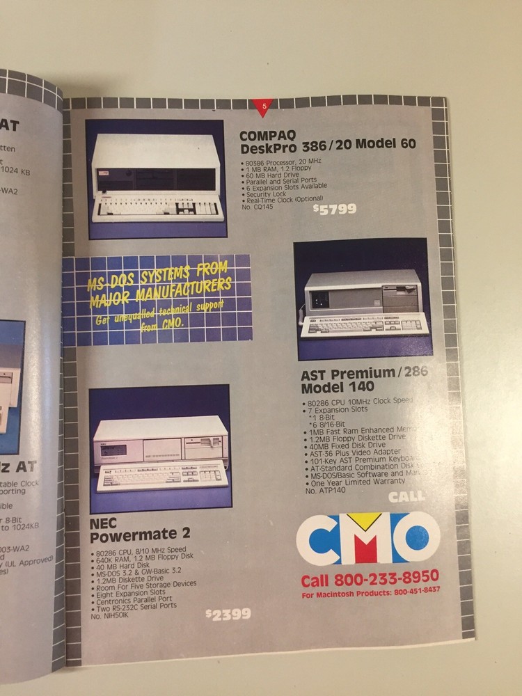 Vintage CMO Microcomputer Peripheral Catalog