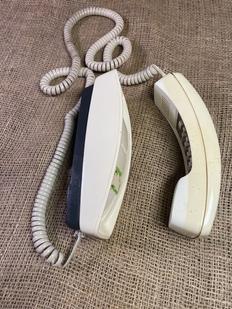 Vintage/ Slimline Corded GE Telephone Model #980 Cream Push Button- Untested