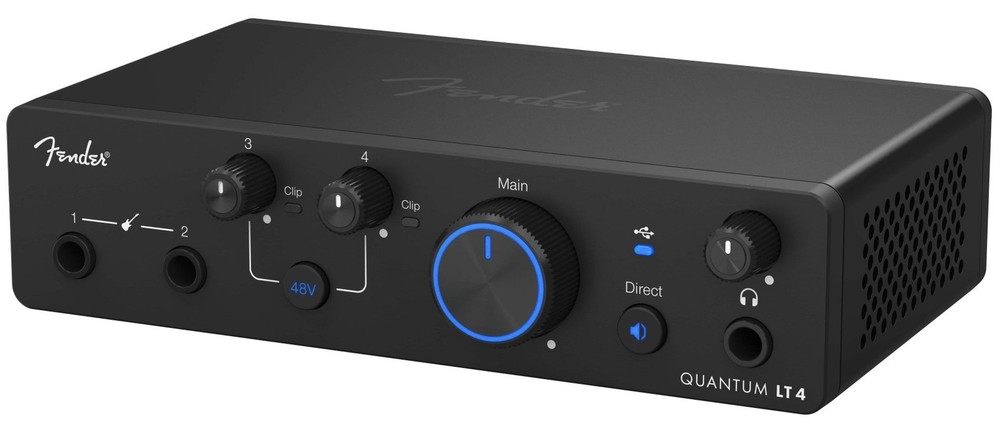 Fender Quantum LT 4 USB-C 4x2 Bus Powered Recording Interface+XLR Cable