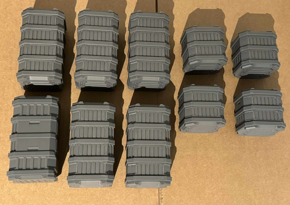 Gothic/Sci-Fi Shipping Containers x10 Terrain Scenery Tabletop/Warhammer 40k