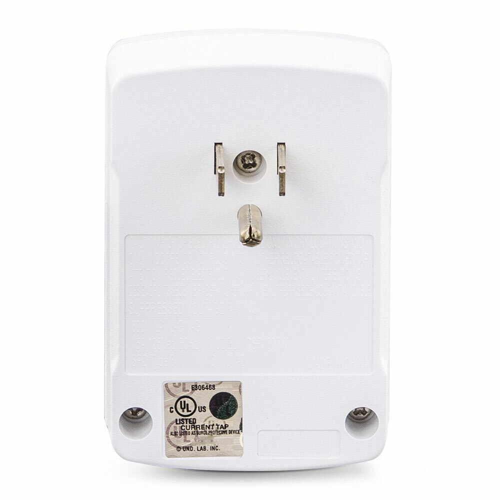 CyberPower Single Outlet Surge Protector in White