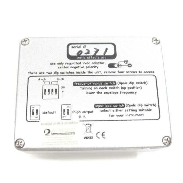 Xotic Effects Robotalk 2 Envelope Filter Effects Pedal Used