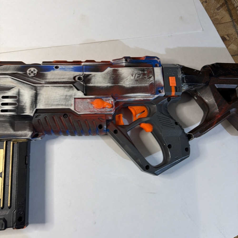 NERF N-Strike Modulus REGULATOR CUSTOM PAINT AND STOCK. (Tested)