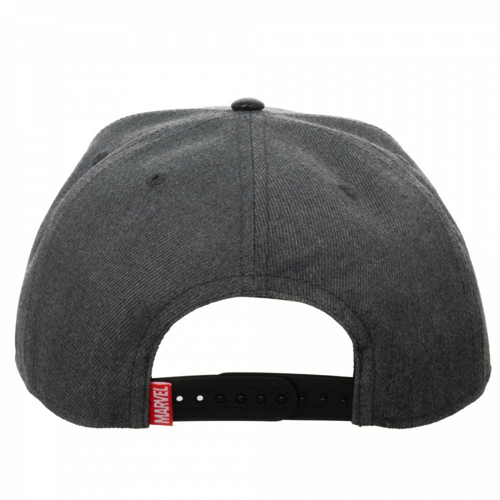 Marvel Logo Carbon Fiber Adjustable Grey Snapback Grey