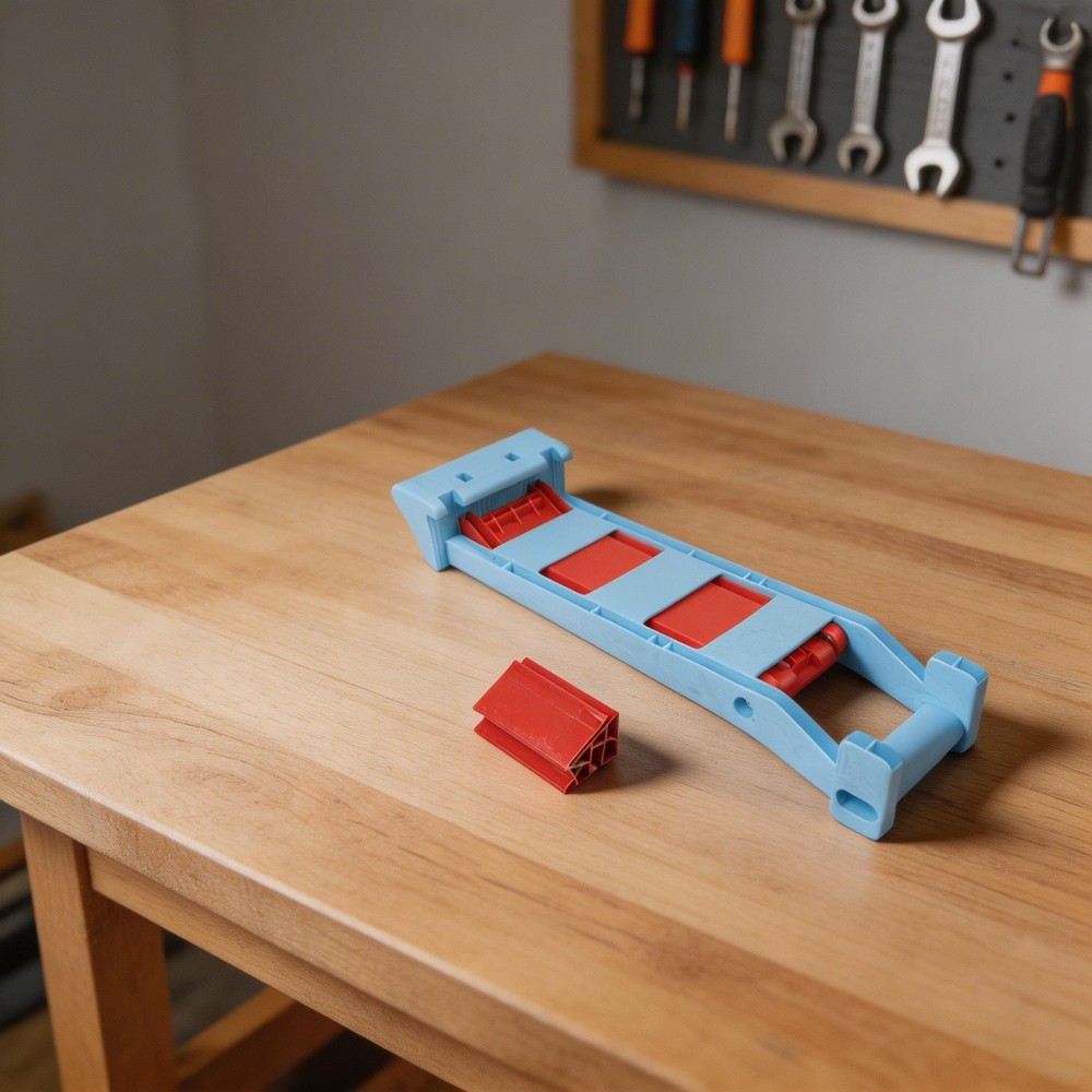 Tile Holder Bracket Blue ABS Adjustable Multi Angle Support for Chamfering