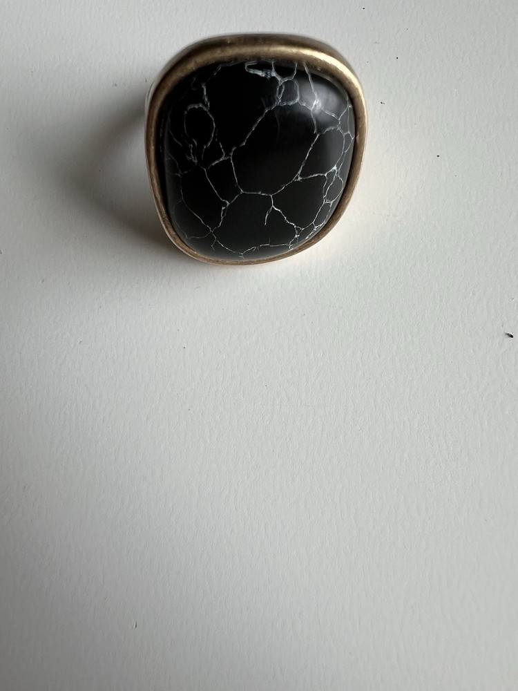 Talisman Djinn Mystical Black Agate Ring