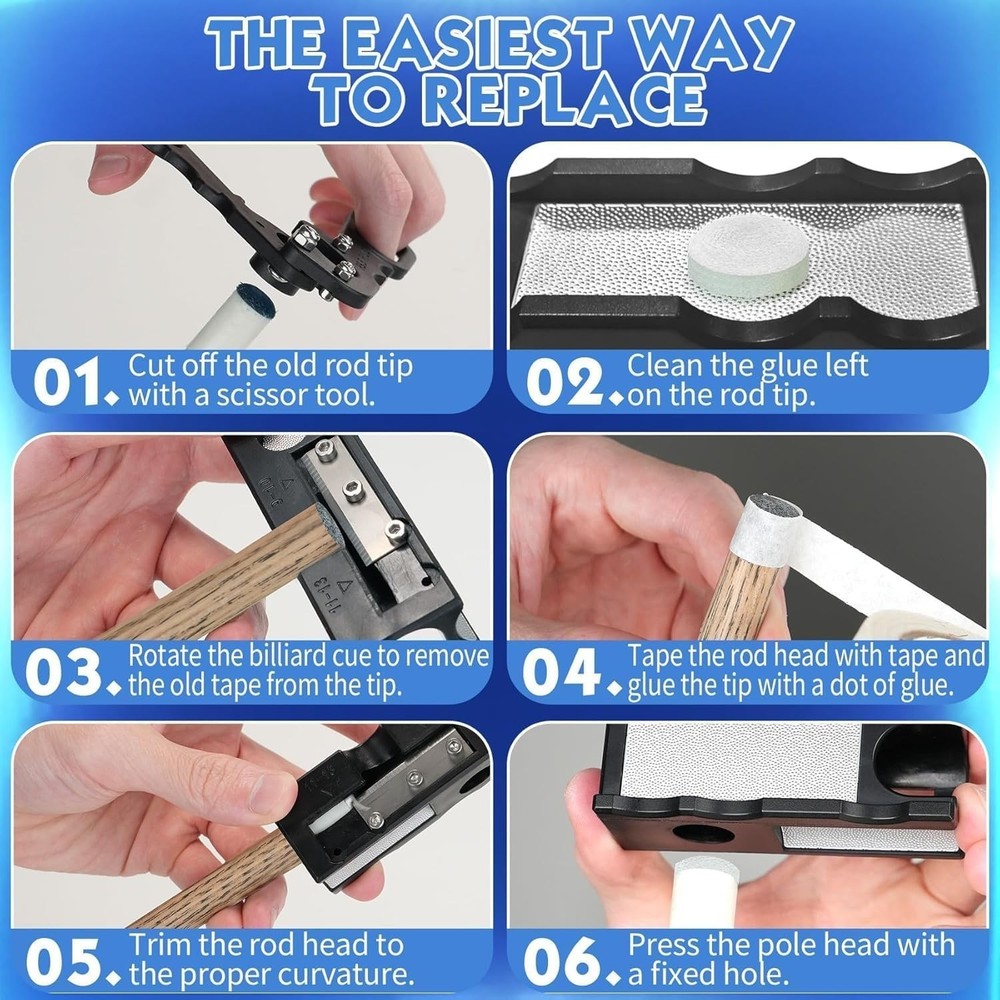 Professional Pool Cue Tips Repair Tool