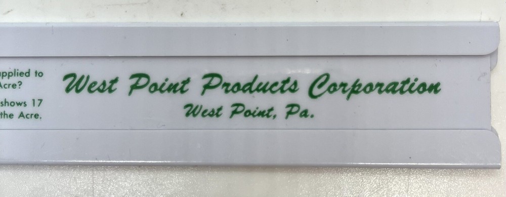 Fertilizer Slide Ruler Yard Volume Calculator West Point Modern Turfgrass Tool