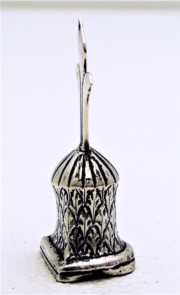 Rome Italy Solid Silver Candle Snuff Pendant Marked c 1830