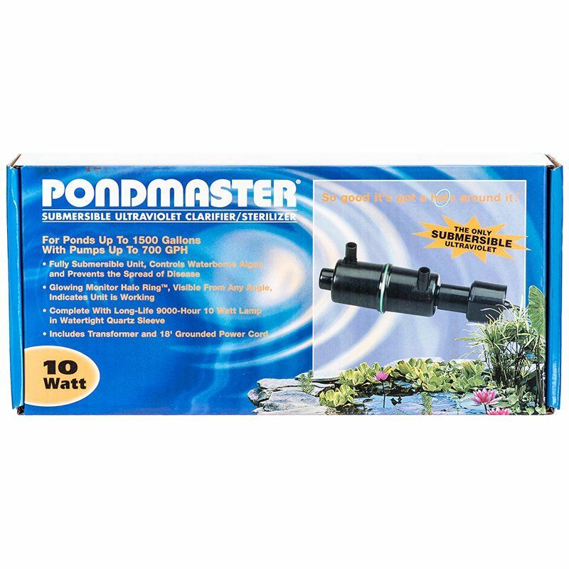Pondmaster Submersible Ultraviolet Clarifier & Sterilizer 3 size available