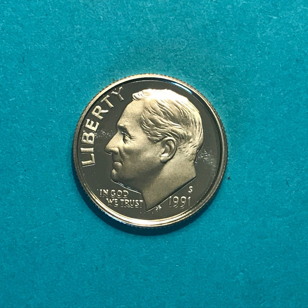 1991 S  Roosevelt  Proof Dime   FREE SHIP