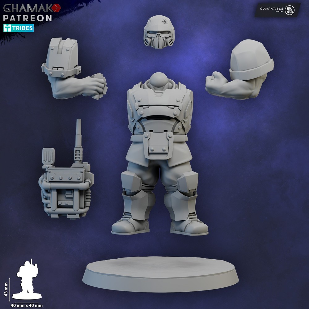 FREEDOM GUARD OGROID SHOCK TROOPS RADIO OPERATOR