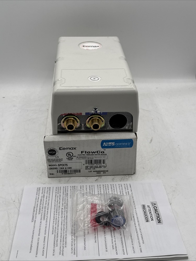 Eemax SPEX75 7.5kw 240V FlowCo Electric Tankless Water Heater