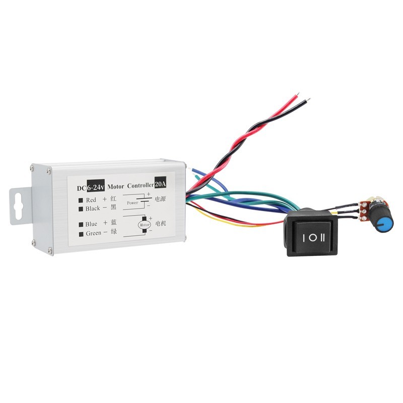 PWM DC Brushed Motor Continuously Variable Transmission Controller Switch 6V~24V