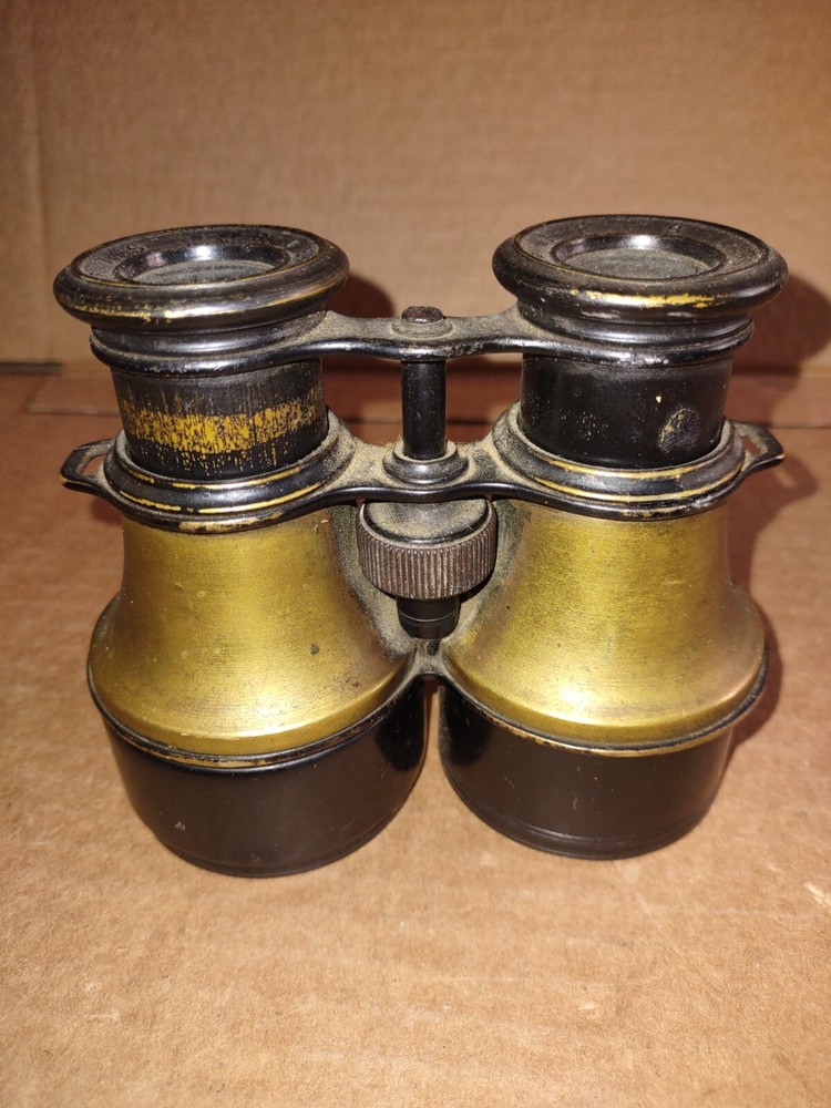 Vintage Paris Brass Binoculars Nautical