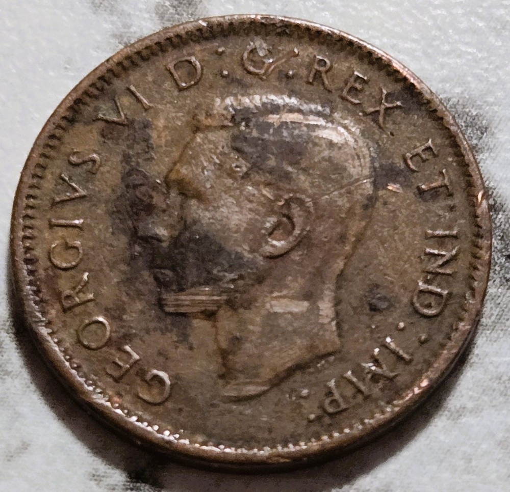 1945 Canada 1 Cent Coin Free S&H BIN323