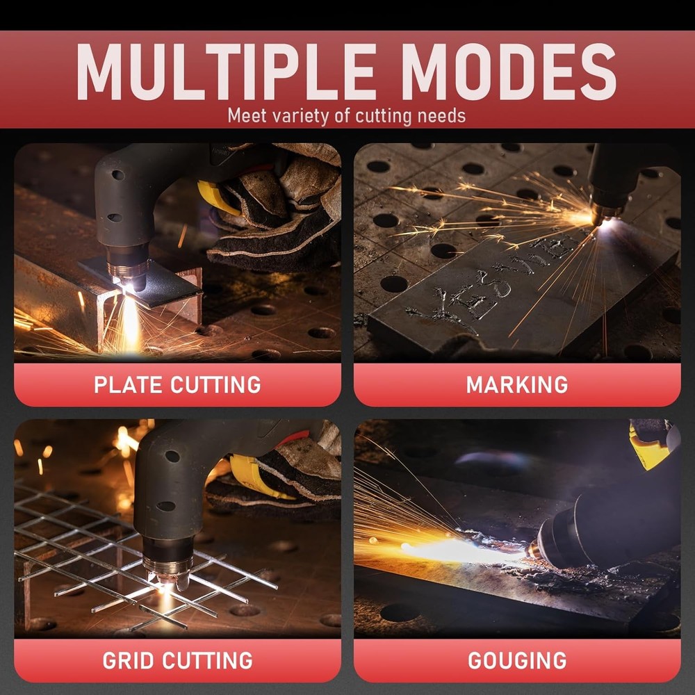 65A Dual Voltage Plasma Cutter for Cutting, Gouging, Grid & Marking