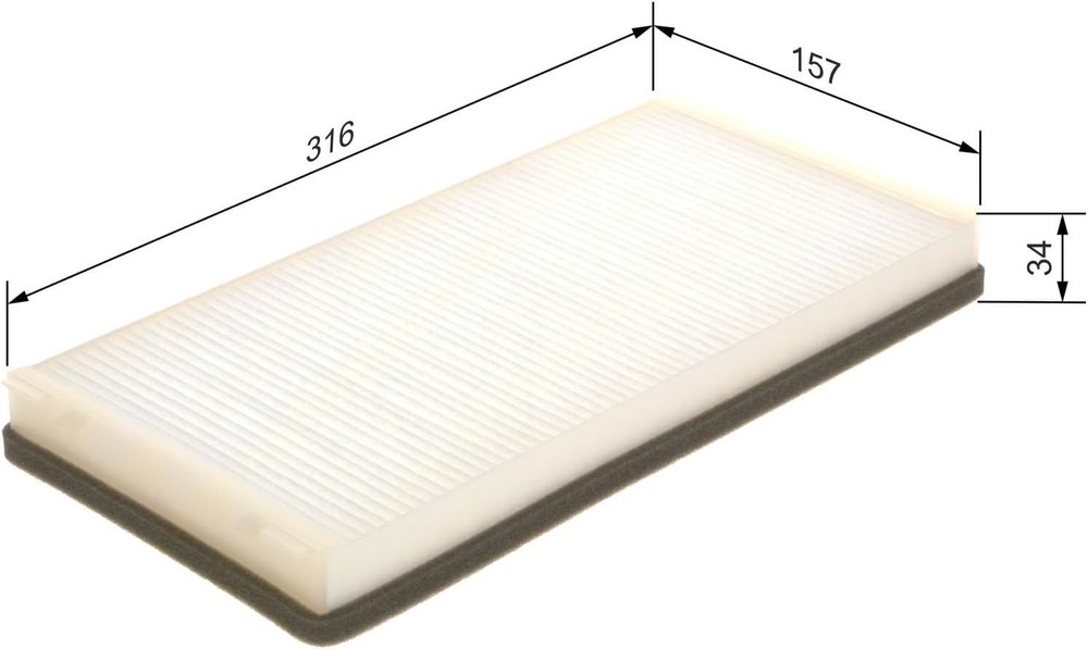 Bosch Premium Cabin Pollen Filter M2007 1987432007