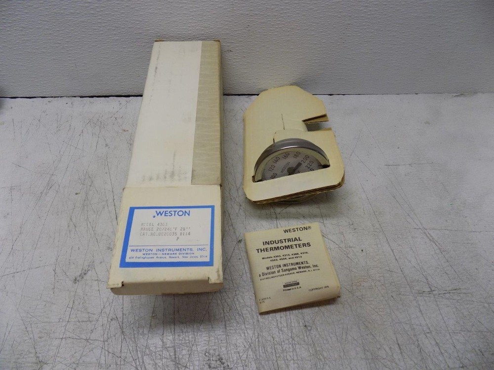 Weston Model 4303 Range 20/240 'F   2 1/2 "
