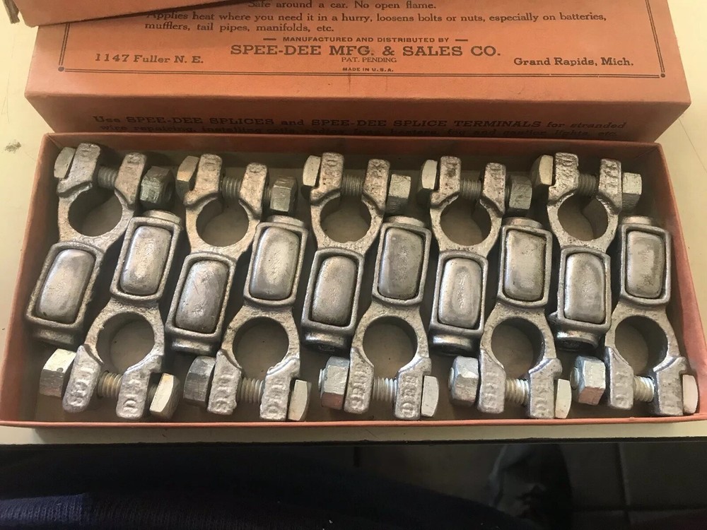 Vintage Spee-Dee Splice 10 Battery Terminals & Adjustable Carbon Torch