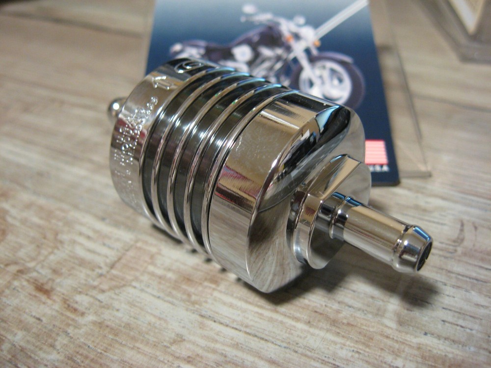 Golan Compact 1/4" Mini Fuel Filter - Chrome 60-250C