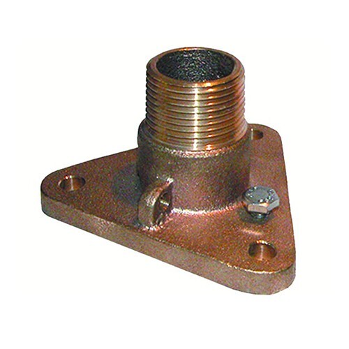 GROCO FLANGED ADAPTOR 1 1/4" NPT BRONZE IBVF-1250