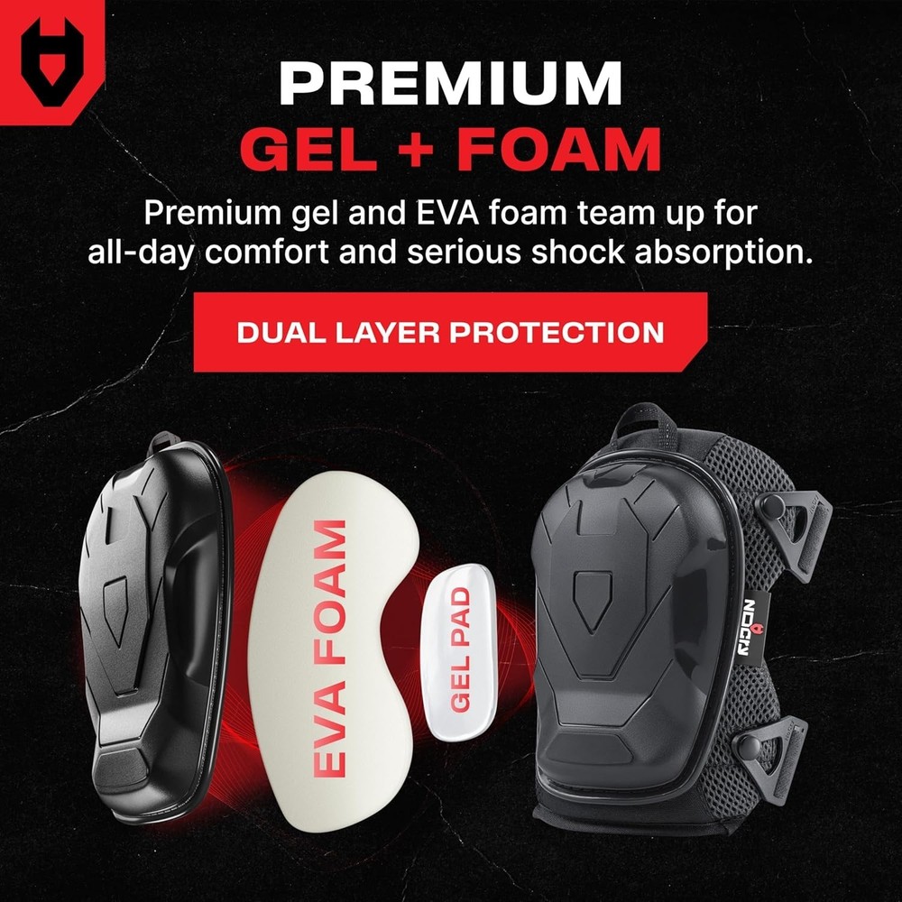Comfortable Knee Pads with Dual-Layer Padding for Extended Use in Construction