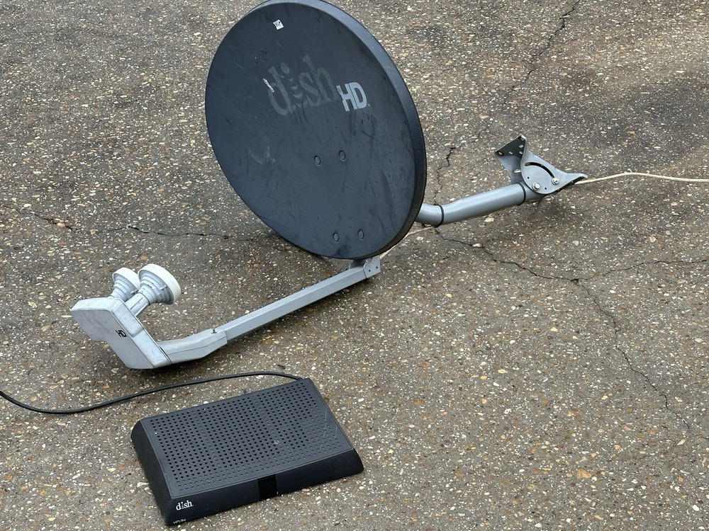 Dish Receiver And Dish For Travel Or Second Home